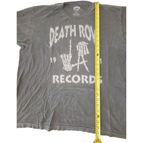 deathrow records Other - Death Row Records Mens Gray Death Row Front Print Tee 2021. Chest 46" Maybe XL?